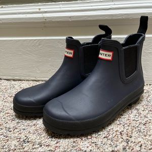 Hunter Chelsea Rain Boots - Navy, Original